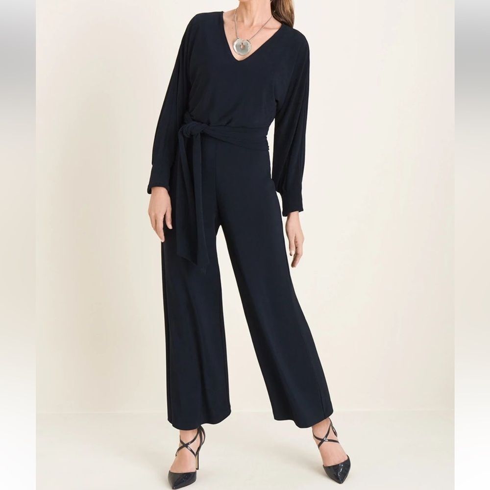 Chico's Black Jumpsuit with Wide-Leg Silhouette